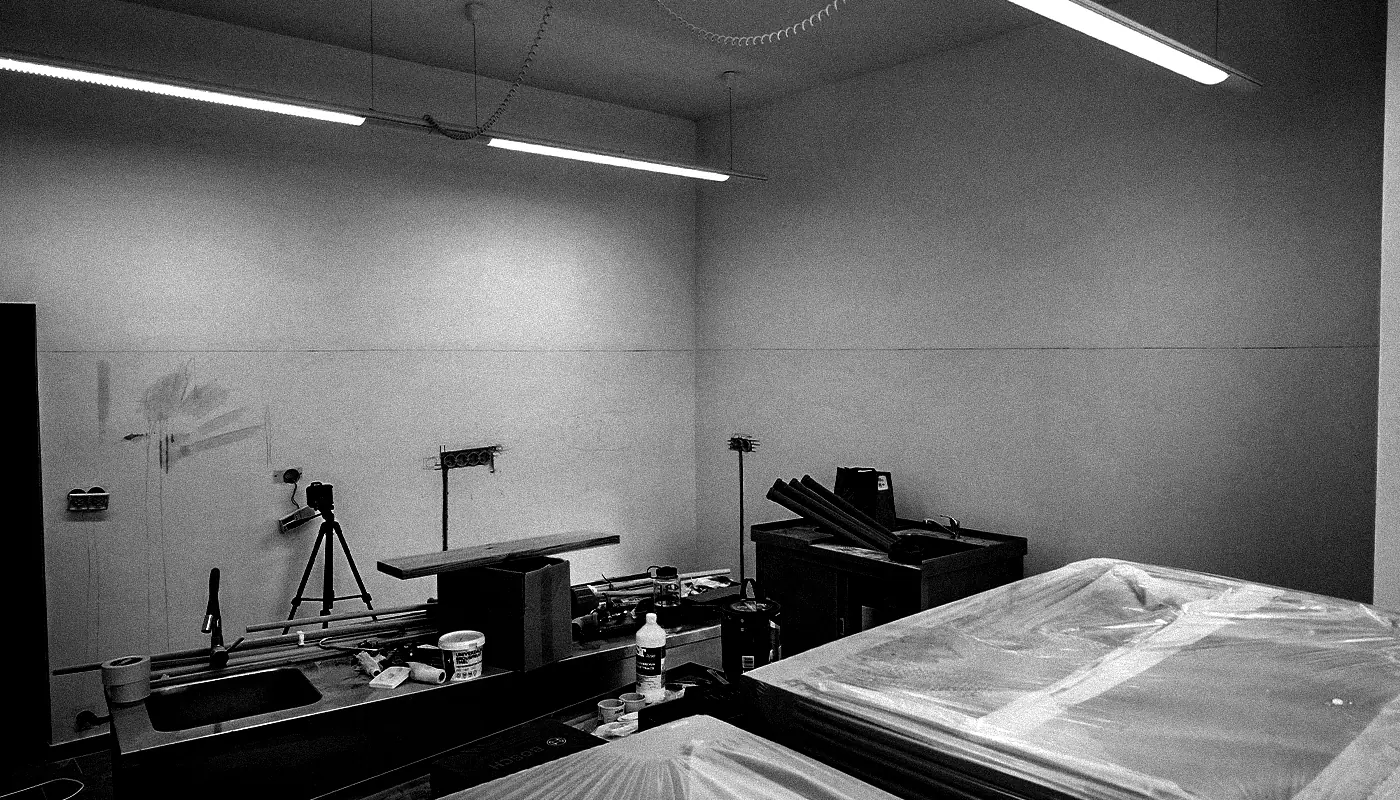 Prostor výrobny před rekonstrukcí